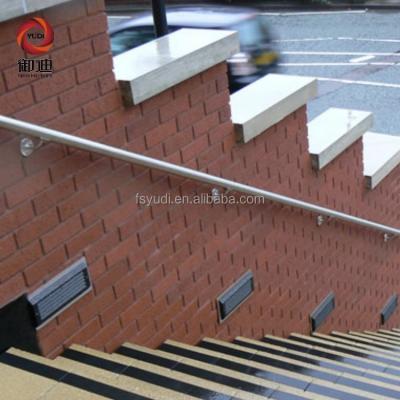 China Modern Wall Mounted Stainless Steel Stair Railing With Bracket for sale