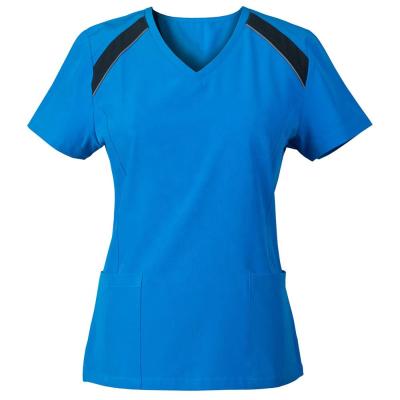 China 2019 non-toxic new style nurse uniform designs nurse scrub top costumes for sale