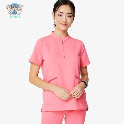 China Breathable Exclusive Scub Suit Stretch Srubs Medical Uniform Nurse Sets for sale