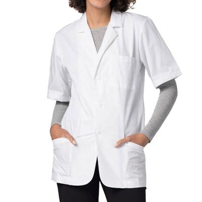 China 65%polyester 35%cotton hospital short sleeve lab coats for women for sale