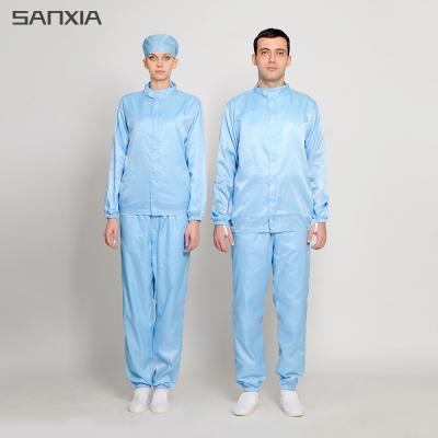 China Anti Static Coveralls Semiconductor ESD Clothing Anti Static Cleanroom Suit for sale