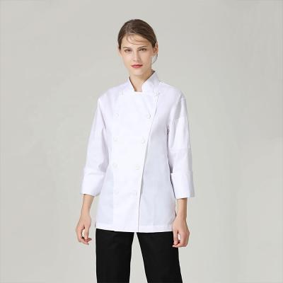 China Breathable Chef Clothes Women Restaurant Staff Workwear Cook Clothes for sale