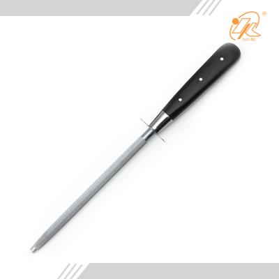 China Durable Black Horn Handle Laguiole Carving Knife and Fork Set for sale