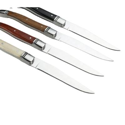 China Viable most popular hot sale 6 pcs laguiole steak knives with horn or bone handle from china supplier for sale