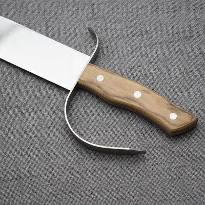 China Viable hot sale laguiole amazone handle stainless steel champagne knife wooden party knife for sale