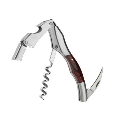 China Sustainable Wine Enthusiast Vine Line Double-hinged Stainless Steel Waiter's Corkscrew for sale