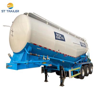 China Cement Bulker Tank Truck Cement Tanker Trailer Truck Semi Truck Trailer 50Ton V Type for sale