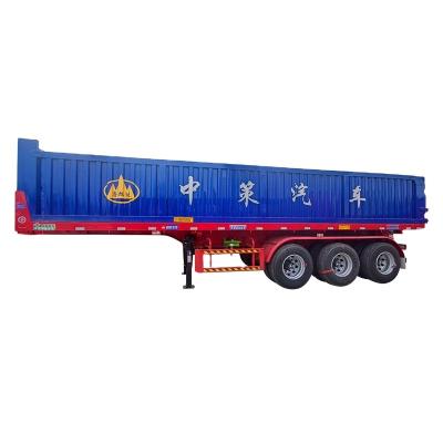 China High Quality 50tons Stone Sand Stone 3 Axles Sand Dump Trailer Dump Trailer High Quality Rear Cargo Transport Dump Semi Trailer for sale