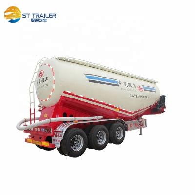 China Truck Trailer China Most Popular 3 Axles 40 Ton 50 Ton Bulk Cement Tank Truck Trailer Cement Powder Trailer For Sale for sale