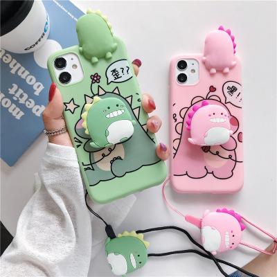 China Cute Lightweight Cartoon Phone Case For OPPO A92 A52 A5 A9 2020 A7 A5s F9 A3s A37 A31 A8 Reno 2 Dinosaur Pattern Back Cover for sale