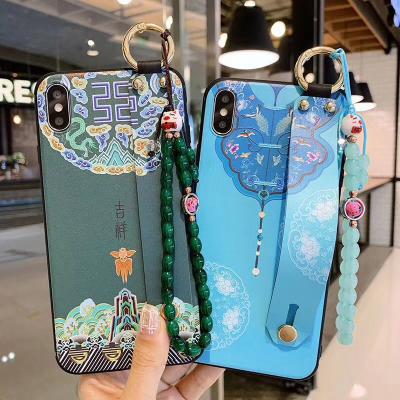 China Lightweight Wristband Phone Case For Xiaomi Redmi Note 10 8 Pro 7 9 Pro 9s POCO X3 Soft Back Cover 3D Relief Wristband for sale