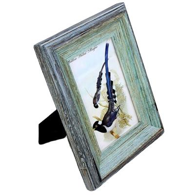 China New Style Environmental Friendly Antique Art Painting Frame Wood Acrylic Retro Picture Photo Frames Desktop Frame Decoration for sale