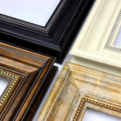 China Huifeng Wood-like Plastic Frame L Shape Picture Frame Polystyrene Modern Frame PS Photo Mount for sale