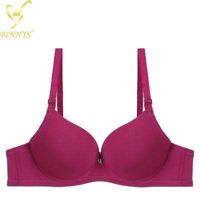 China BINNYS Breathable 3/4 Cup B Cup Underwire Wholesale 34 B 38 B Cheap Size Pump Bra for sale