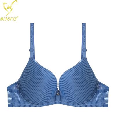 China BINNYS breathable adjustment underwire bra for girls bra normal women gather young girl vest padded bra for sale