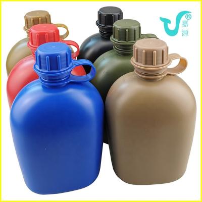 China Customized Sustainable Outdoor Military Plastic Camping Pot Water Bottle for sale