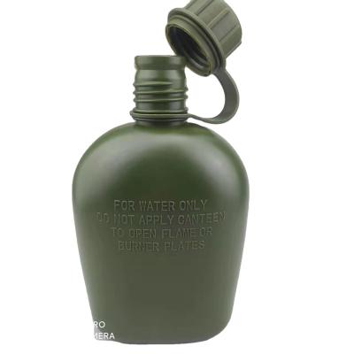 China Sustainable Army Green HPDE Military Plastic Water Bottle In Stock for sale