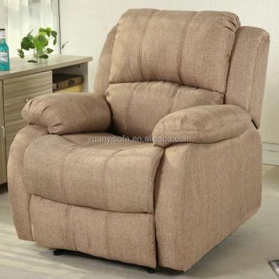 China YRFC7311Modern American Style Encourage Fabric Recliner Chair With Tilt And Swivel for sale