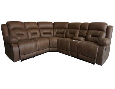 China Hot Sale Adjustable Comfortable Lazy Recliner Boy Leather Corner Sectional Sofa (Height) for sale