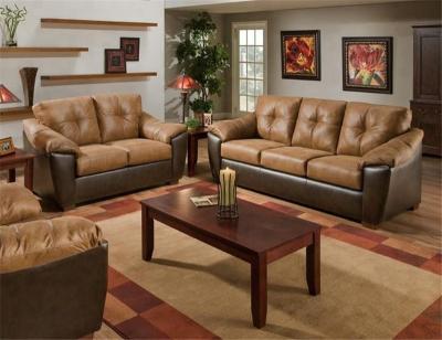 China YL1027 sectional sofa american style living room furniture cheap leather sofa set for sale