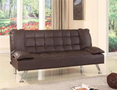 China Super Comfortable Best Selling High Quality Modern Leather PU Folding Futon Sofa With Bed YB2214 for sale