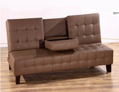 China New Design YB2217 Living Room Fabric Folding Upholstered Futon Sofa Cum Bed With Coffee Table for sale