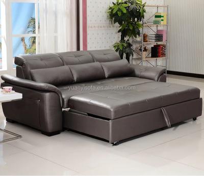 China 2017 New Style European Style Functional Luxury Leather Sofa Bed With Adjustable Head Rest YB2238 for sale