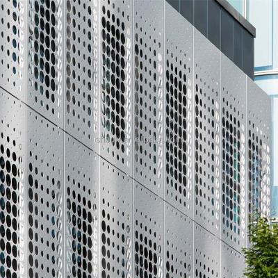 China Modern Canadian Popular Aluminum Made External Building Facade Perforated Metal for sale