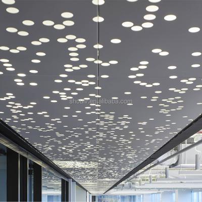 China Artistic Ceilings Like Restaurant Hotel Interior Design Wall Panel Aluminum Perforated Ceiling Panel for sale