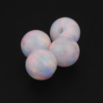 China OP18 color change round ball opal/white opal ball bead/wholesale opal stone price for sale