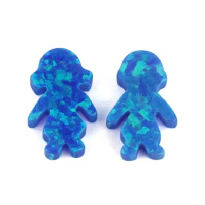 China Wholesale Synthetic Opal Blue Girl Color or Fire Game and Opal Stone Boy for sale