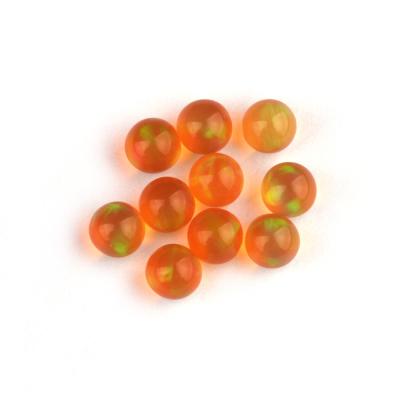 China Color Play Or Synthetic Resin OP710 Fire Opal Free Heat Resistant Opal Sphere / Ball Form No Hole Opal for sale