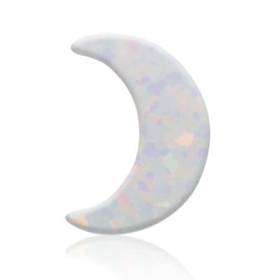 China Color Change Lab Created Moon White Synthetic Opal Stone Shape OP17 for sale