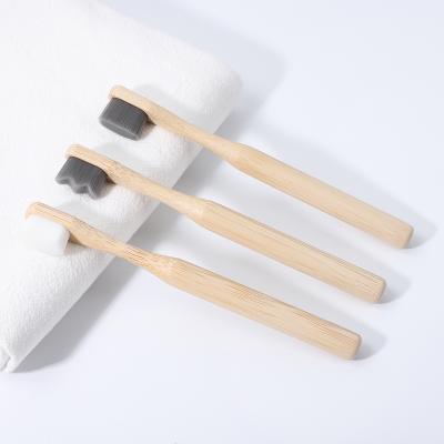 China Eco Friendly Extra Soft Bristle Nano Bristle Bamboo Toothbrush Custom For Kids for sale