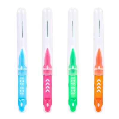 China Household PE handle steel wire stoddard interdental toothbrushes select manufacturer for sale