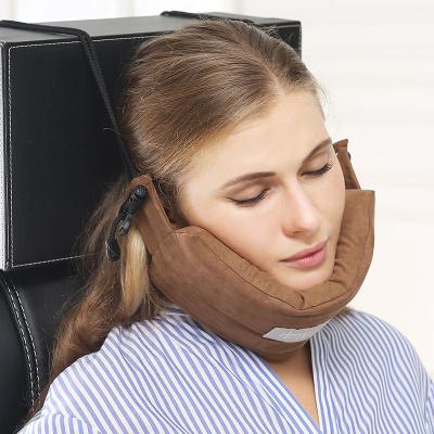 China 2021 Amazon Hot Selling Non-Toxic Adjustable Travel Neck Pillow Car Neck Headrest Pillow for sale