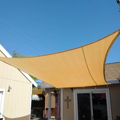 China Shade Sail Block Rectangle Sun Waterproof UV Shade Sails Outdoor Waterproof Shade Sail For Garden And Backyard for sale