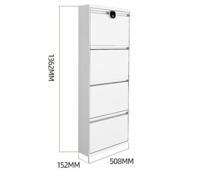 China Large Varied Modern And Simple Storage Fingerprint Lock Shoe Cabinet for sale