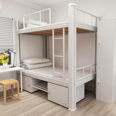 China The complete set of easy installation children's storage environmental protection furniture slide metal bunk bed for sale