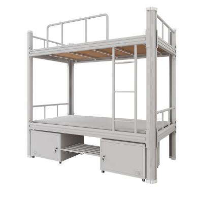 China Easy Installation Wholesale Metal Bunk Bed Custom Frames With Cabinet for sale