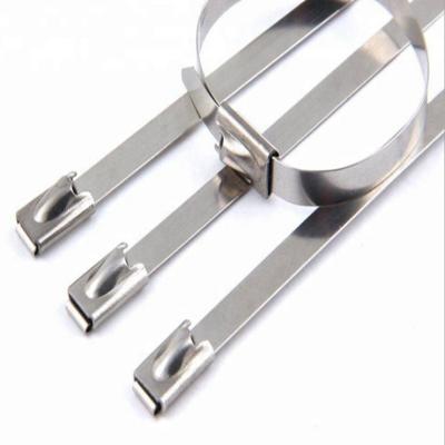 China Stensile Strong Strength Metal Zipper Ties Heavy Duty Stainless Steel Zipper Links Exhaust Racing Universal Self Locking Stainless Steel Links for sale