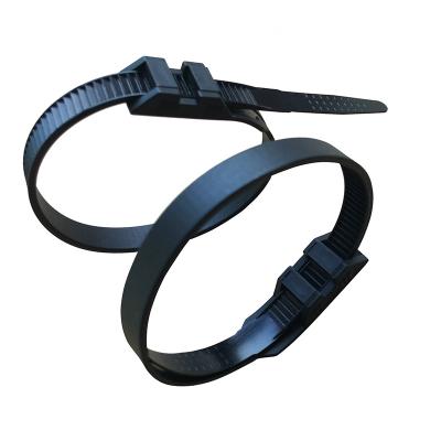 China Factory Custom Strong Stensile Force Logo And Tag Plastic Self Locking Cable Tie Nylon 66 for sale