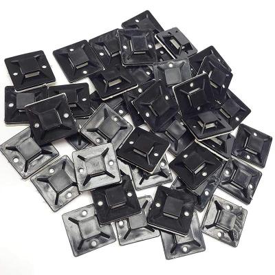 China Self-adhesive Organizer Fixed Wire Base Stensile Wall Bracket Installation Strong Self-adhesive Wire Base Cable Tie for sale