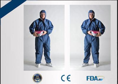 China Tear Resistant Disposable Protective Wear , Flame Retardant Disposable Coveralls for sale