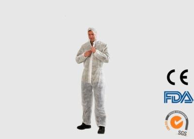 China Comfortable Disposable PPE Coveralls , Hooded Disposable Painting Jumpsuit for sale