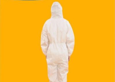 China Disposable Non Woven Flame Retardant Disposable Coveralls For Hospital for sale