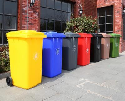 China 120L 240L Viable Outdoor Plastic Wheeled Garbage Trash Bin, Trash Bin, Garbage Bin for sale