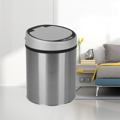 China New Sustainable Sensor+Kicking ABS+ Colored Stainless Steel Sensor Bin Pedal Steel Smart Trash Can for sale