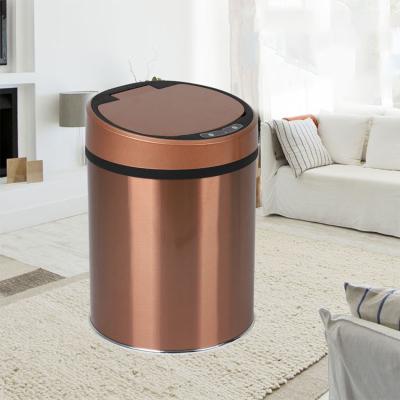 China Standard Size Metal Large Capacity Smart Home Viable Indoor Garbage Trash Bin for sale