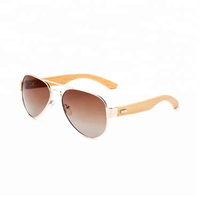 China High Quality Polarization Bamboo Sunglasses Fashion Sun Glasses Pilot Sunglasses for sale